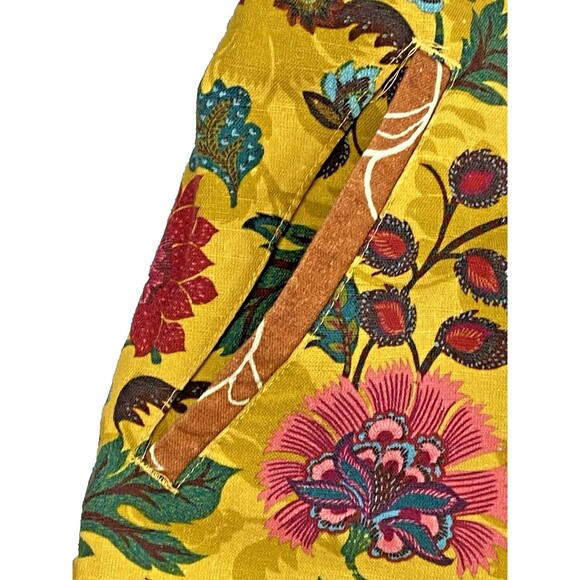 NEW SUNDANCE‎ Shorts SZ 10 Floral Japanese Gardens Pockets Coastal Boho Bohemian - Picture 4 of 6